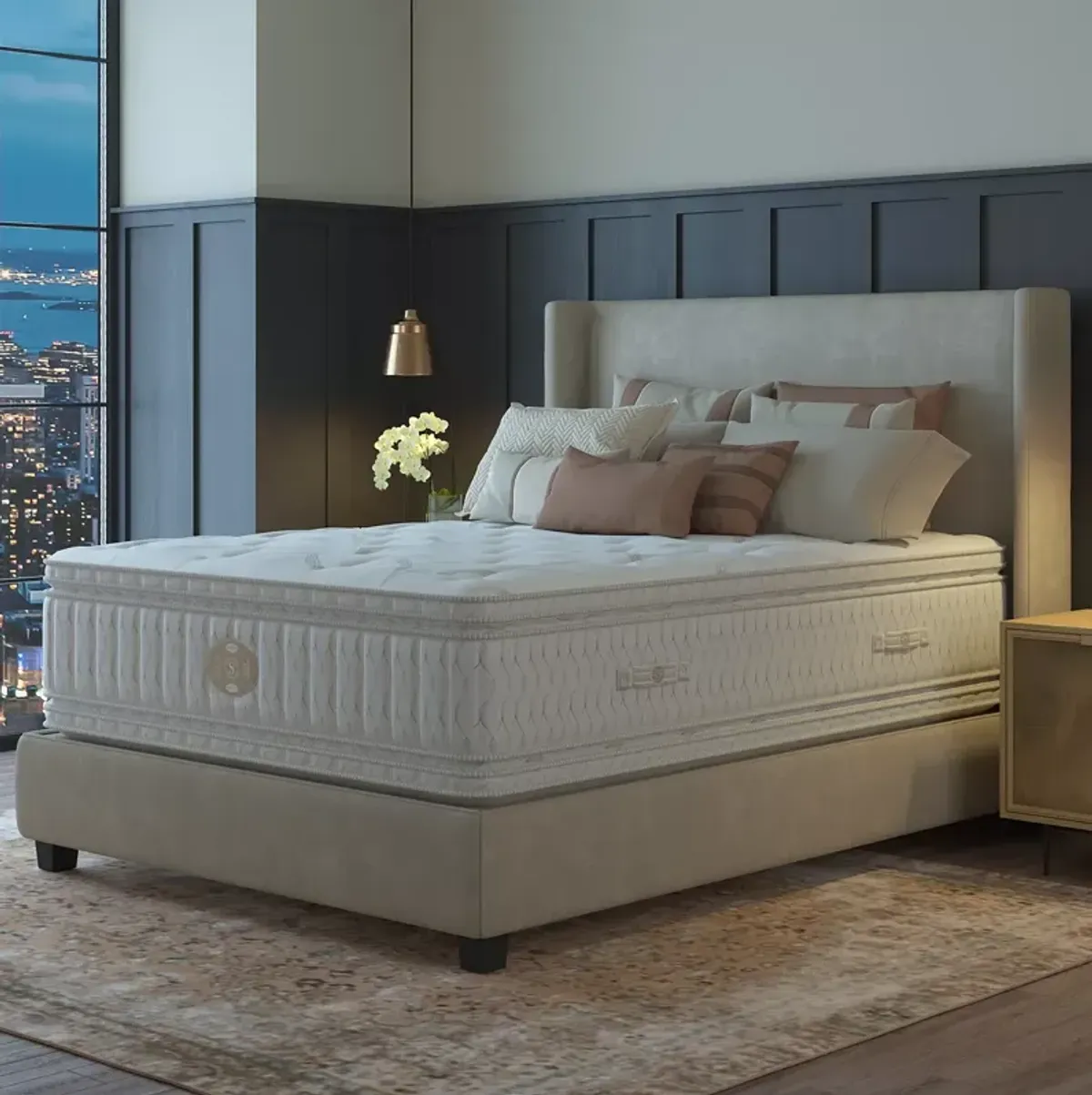 Shifman Heritage Bespoke Plush Pillow Top King Mattress - Exclusive 