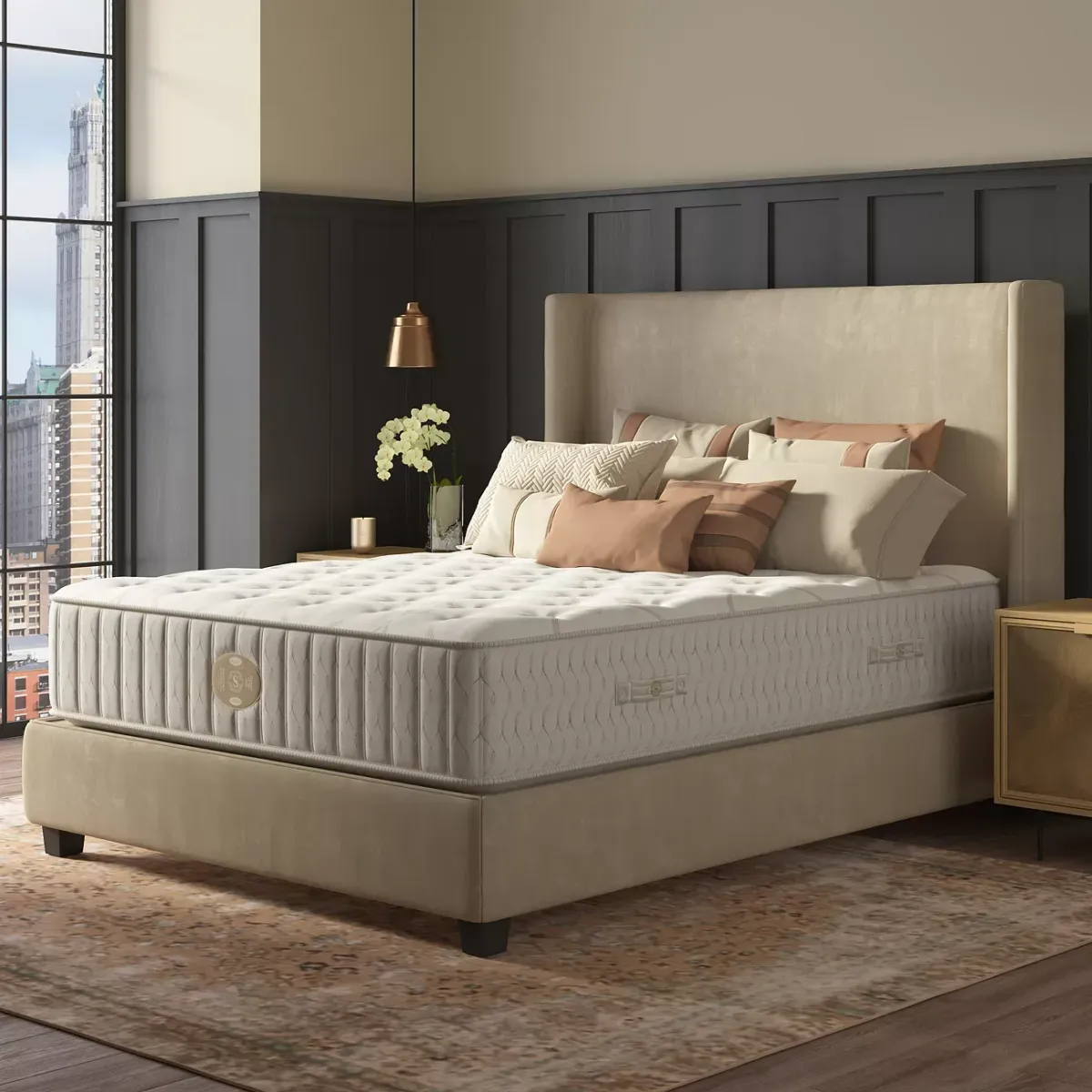 Shifman Heritage Grand Extra Firm Queen Mattress Set