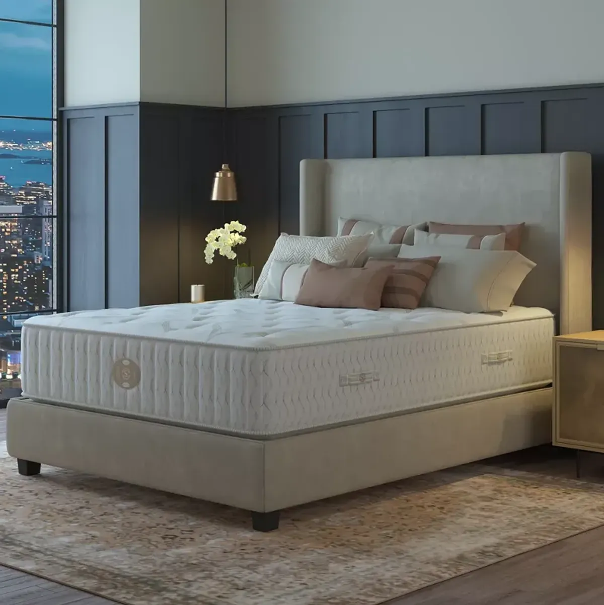 Shifman Heritage Legacy Firm Twin Mattress Set, Low Profile