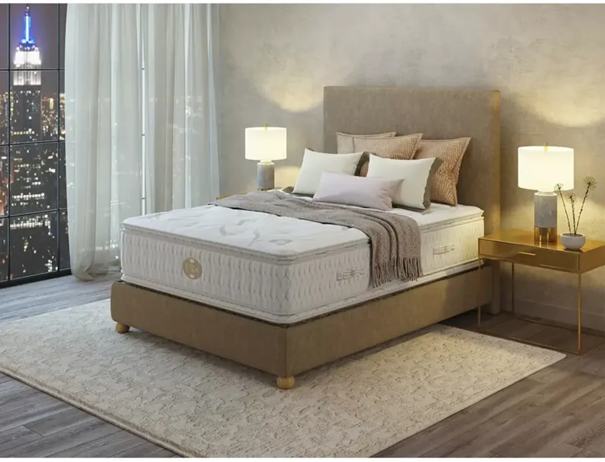 Shifman Heritage Artisan Medium Firm Pillow Top Queen Mattress Set, Low Profile - Exclusive