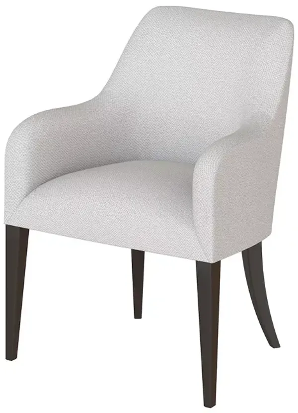 Baker Furniture Kipton Arm Chair, Chocolate Mink Finish