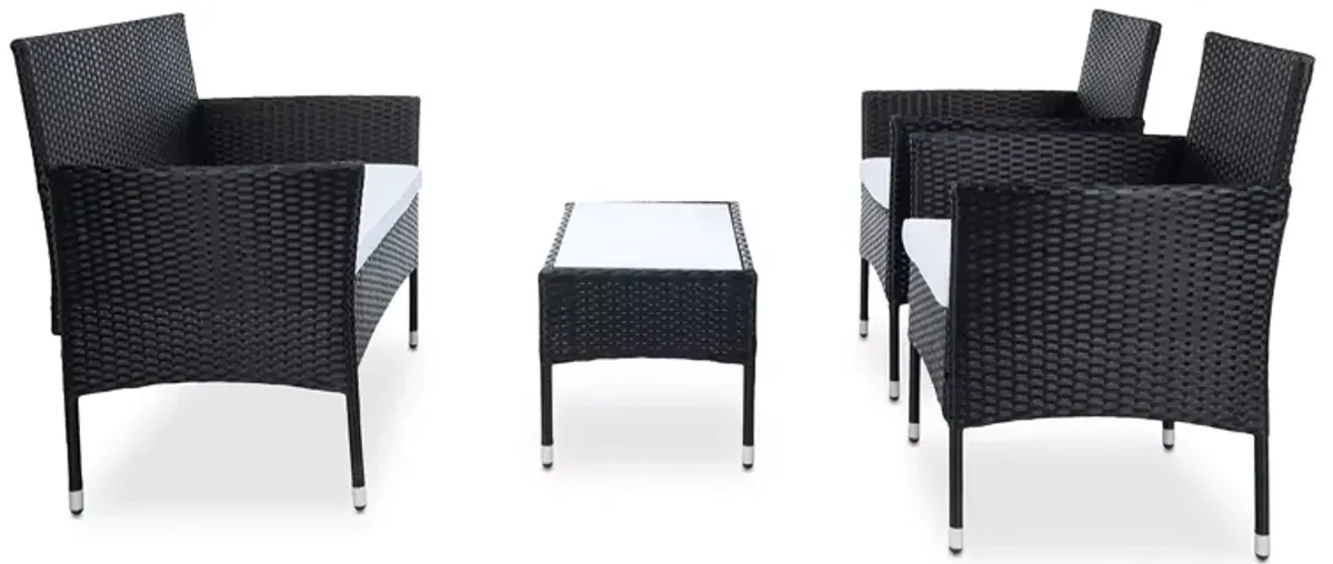 SAFAVIEH Abdul 4-Piece Outdoor Living Set