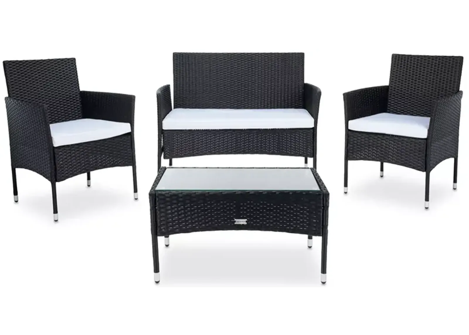 SAFAVIEH Abdul 4-Piece Outdoor Living Set