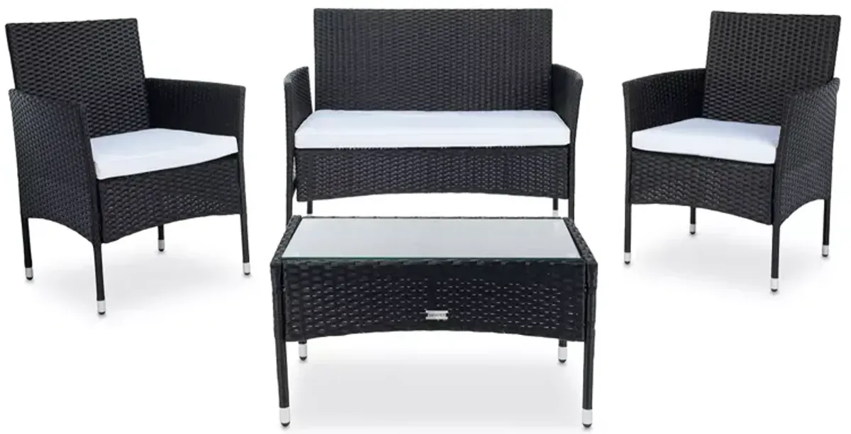 SAFAVIEH Abdul 4-Piece Outdoor Living Set