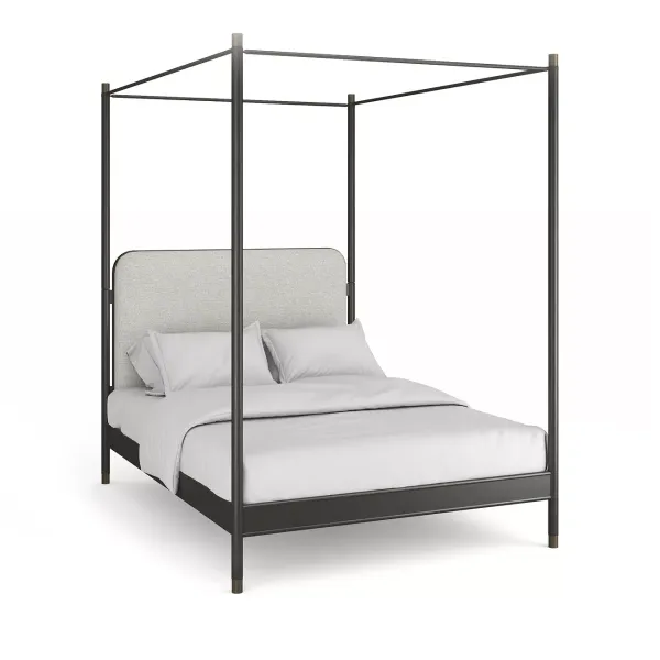 Caracole Campaign Bed with Canopy, Queen