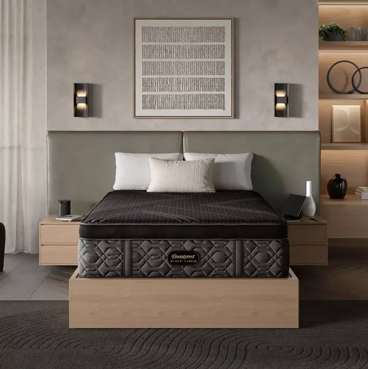 Beautyrest Black Hybrid Series Two Medium Pillow Top California King Mattress Set