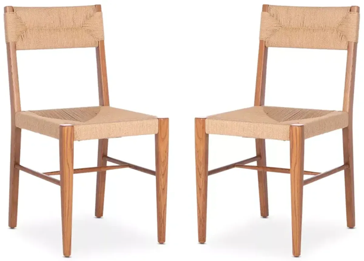 Safavieh Cody Rattan Dining Chairs, Set of 2, Natural