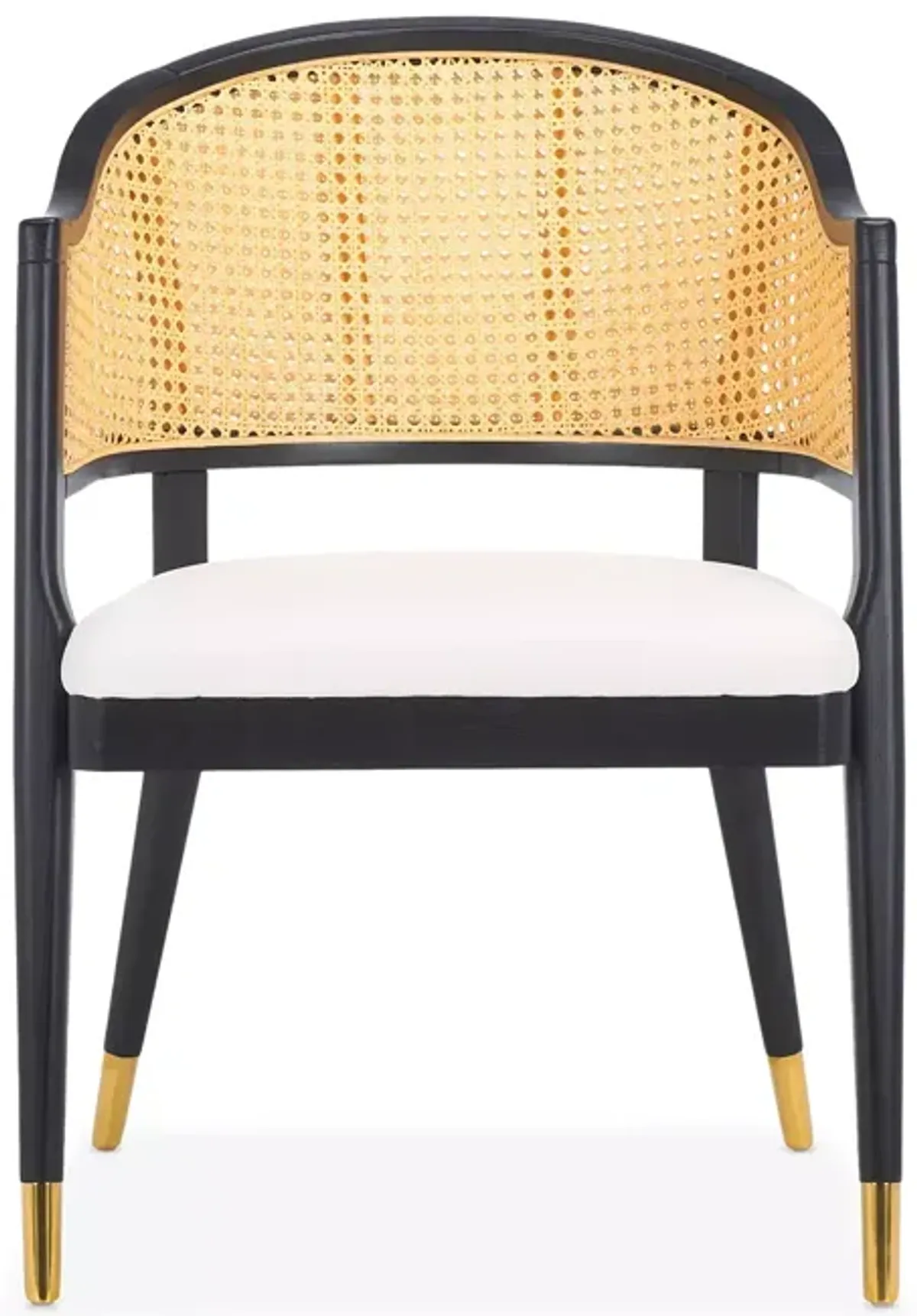 Safavieh Rogue Rattan Dining Chair, Black/Natural