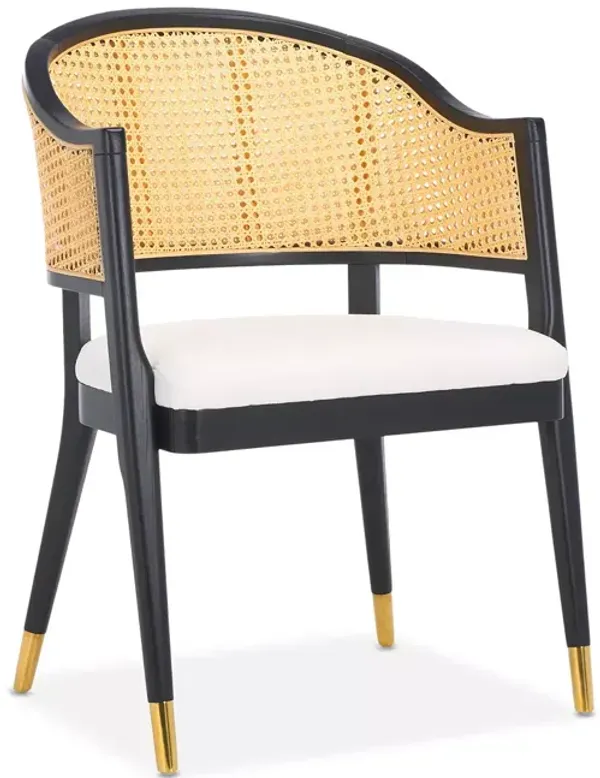 Safavieh Rogue Rattan Dining Chair, Black/Natural