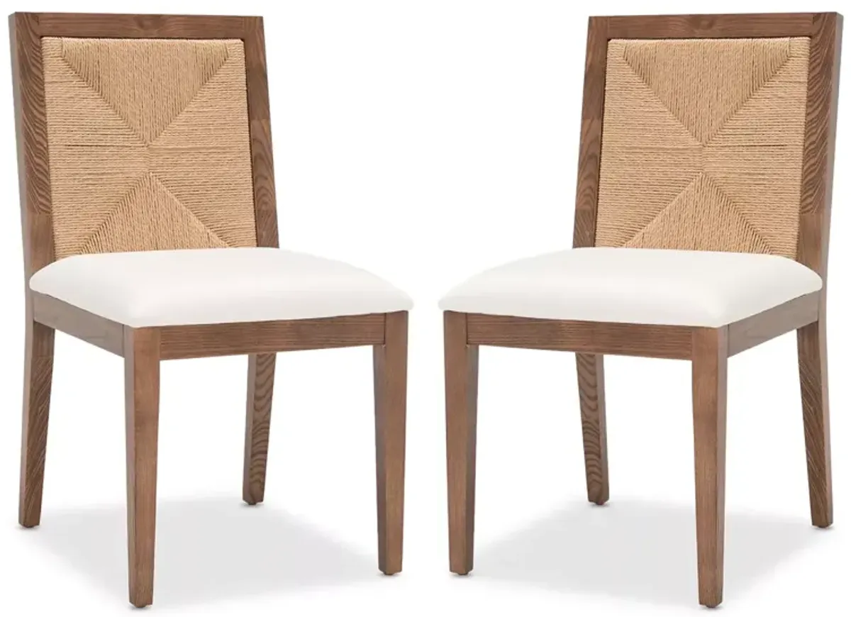 Safavieh Emilio Woven Dining Chairs, Set of 2