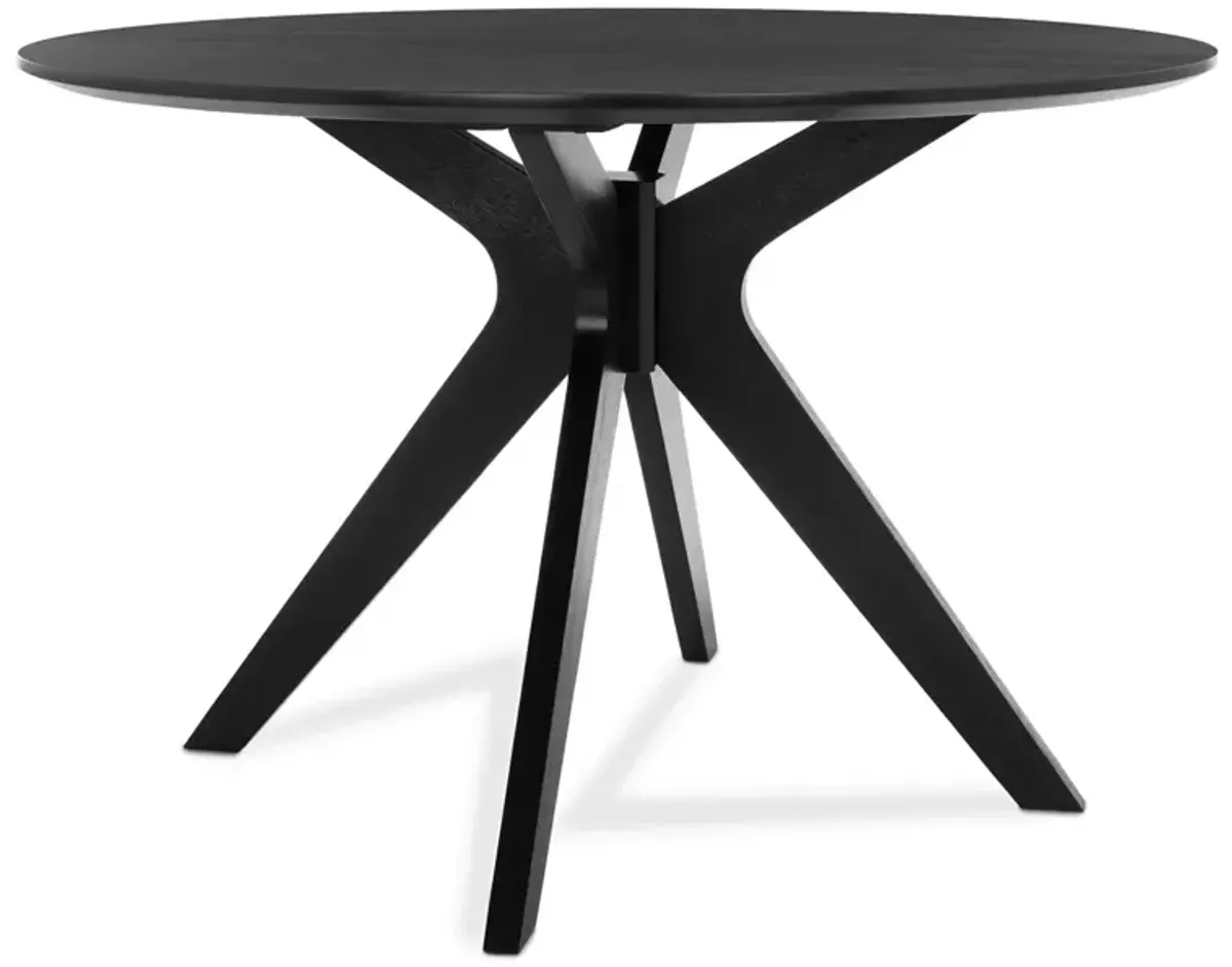 Safavieh Carolee 46" Round Dining Table, Black