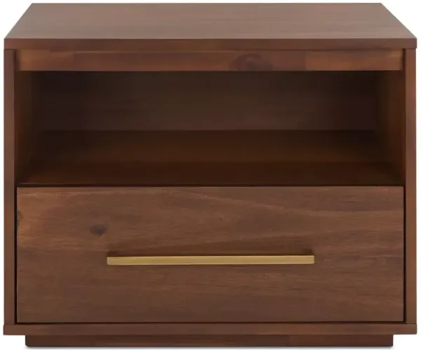 Safavieh Poesy 1 Drawer Nightstand, Brown