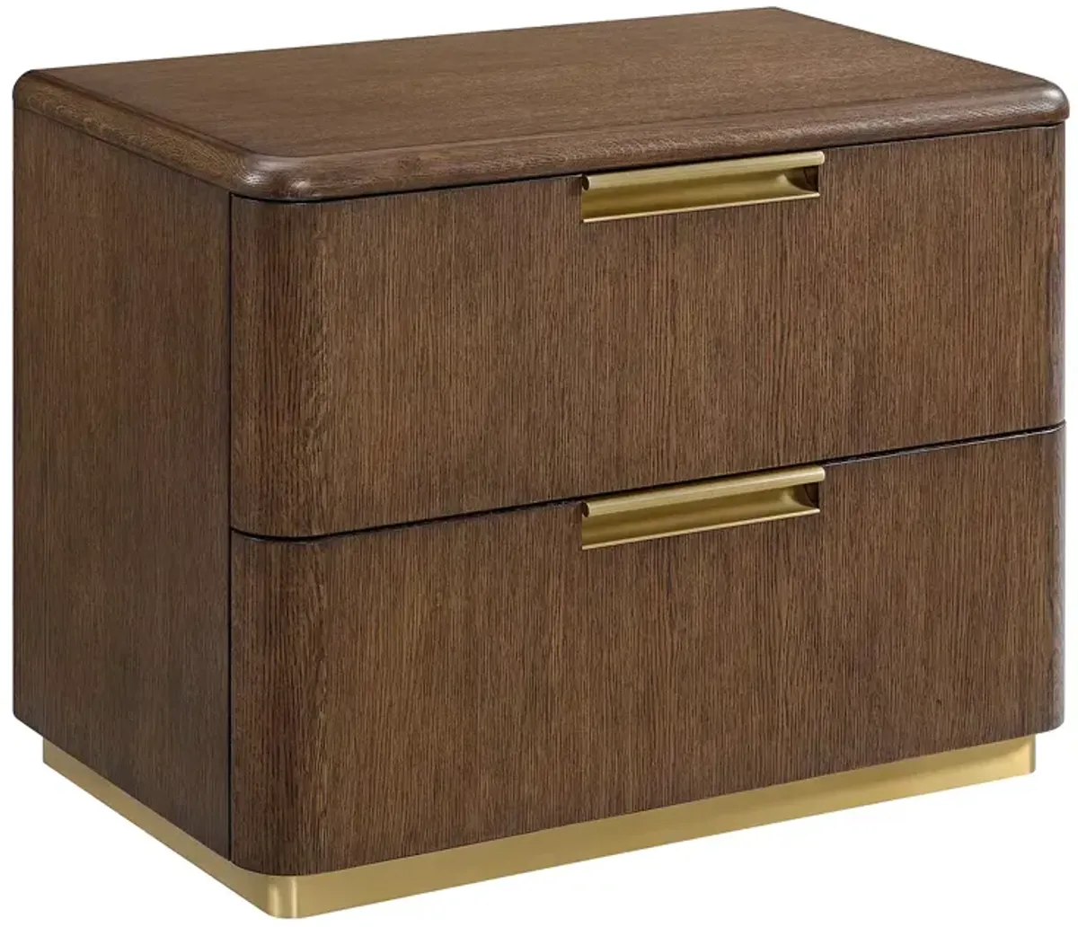 Hudson Park Collection Soho Two Drawer Nightstand - Exclusive