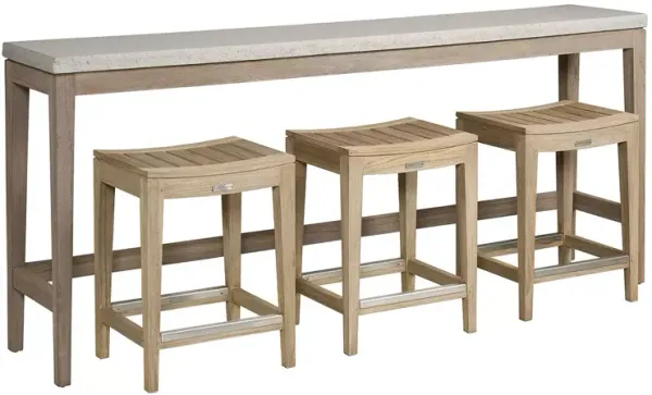 Universal Saratoga Console with 3 Stools
