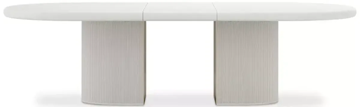 Caracole Love Dining Table, Matte Pearl