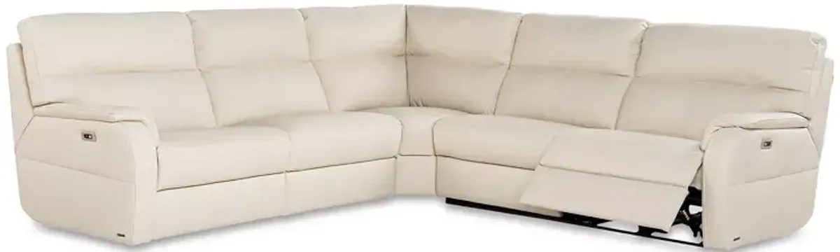 Giuseppe Nicoletti Grazia Power Reclining 5 Piece Sectional 