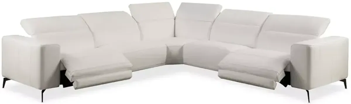 Chateau x'Ax Nacosto Motion Leather Sectional Sofa