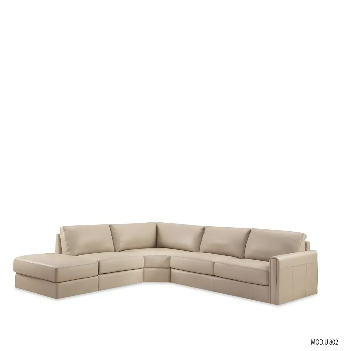 Chateau d'Ax Leather Colonna Sectional Sofa