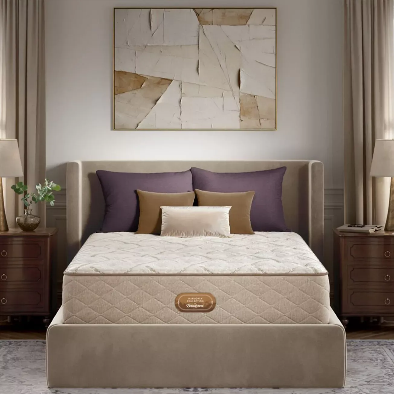 Beautyrest Harmonia Tranquilo Medium Firm Twin XL Mattress Set