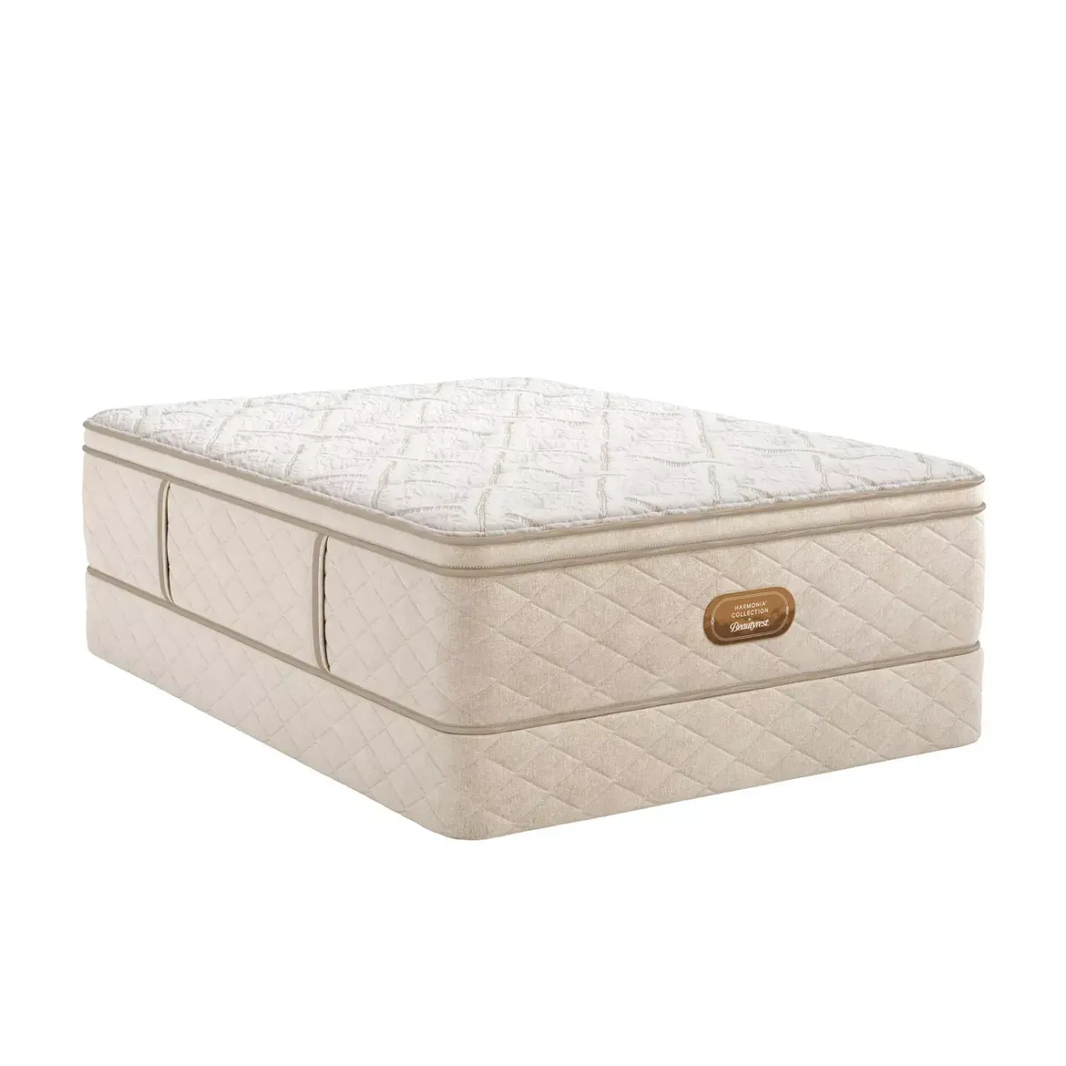 Beautyrest Harmonia Dolce Sonno Plush Pillow Top California King Mattress Set, Low Profile