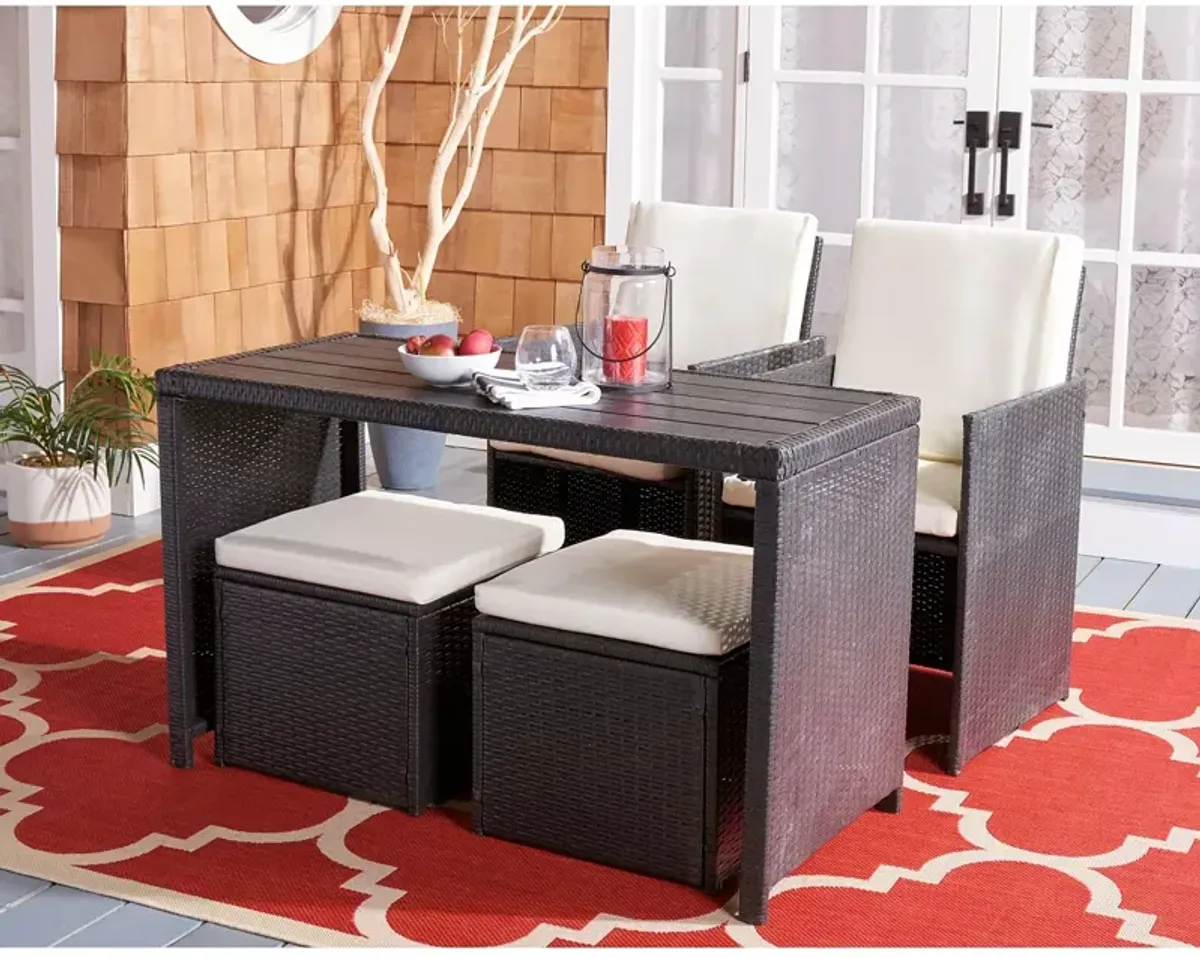 SAFAVIEH Dranda 5-Piece Outdoor Dining Set