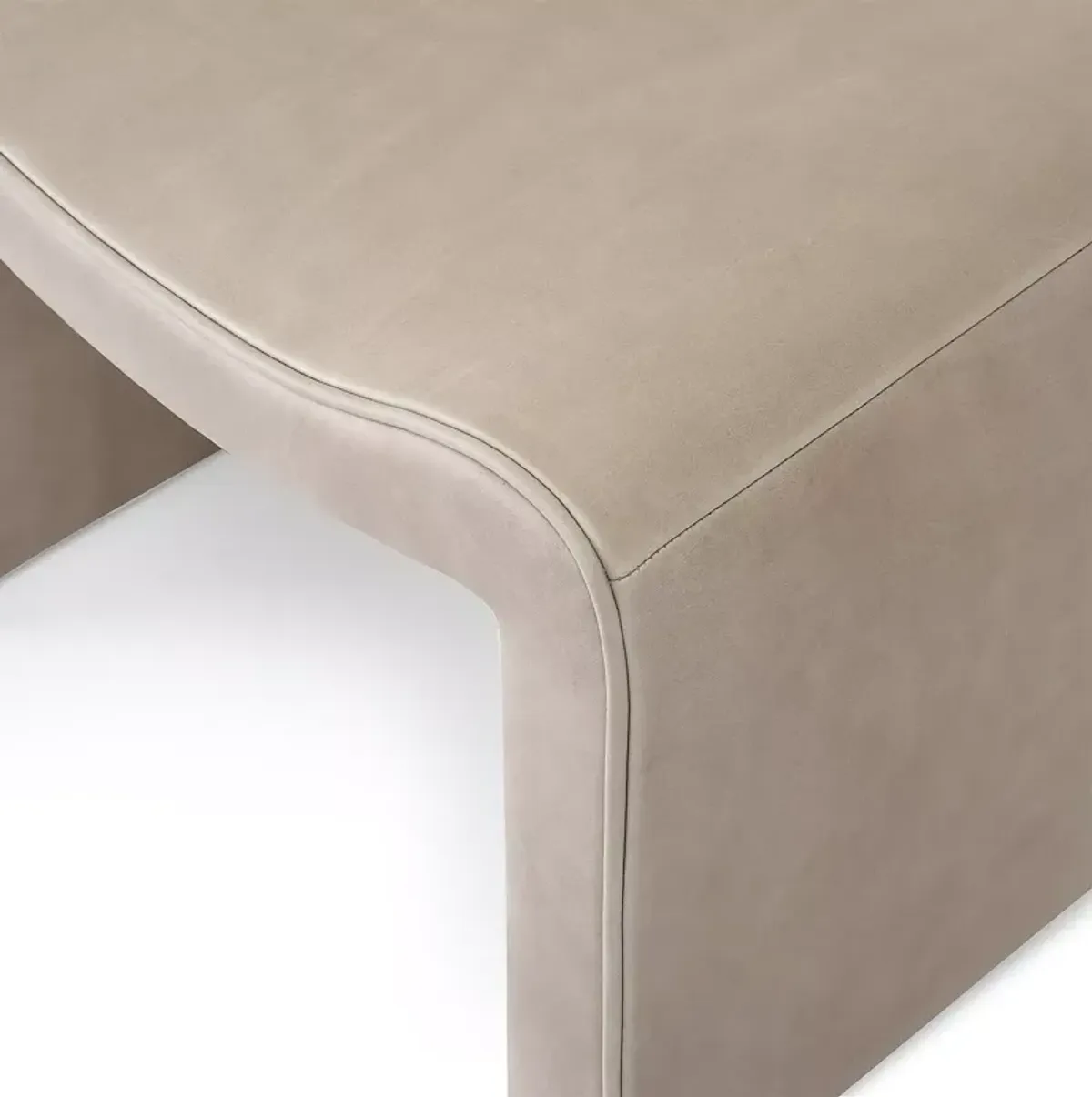 Massoud Isla Suede Ottoman