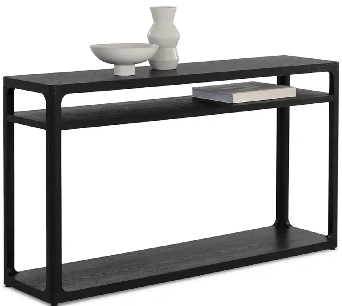 SUNPAN Doncaster Console Table, Black