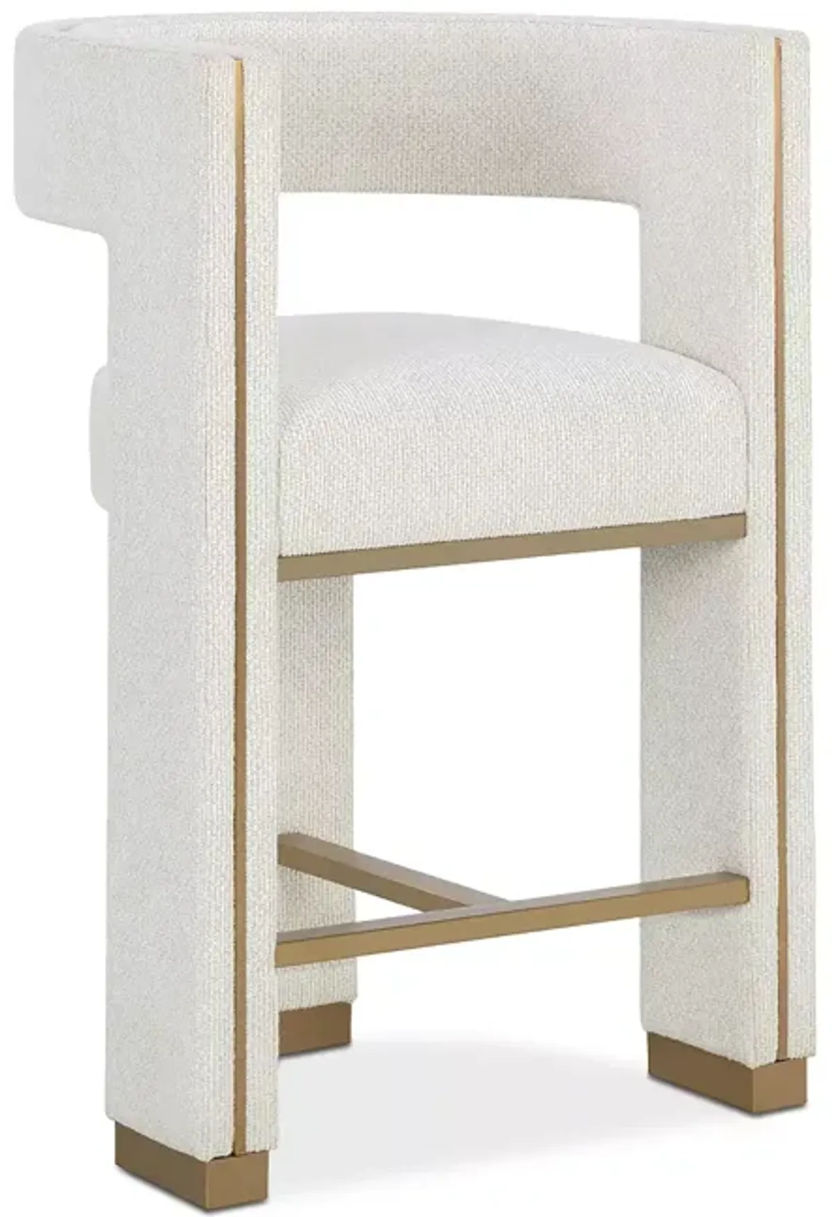 SUNPAN Adamina Counter Stool, Rhea Light Barley