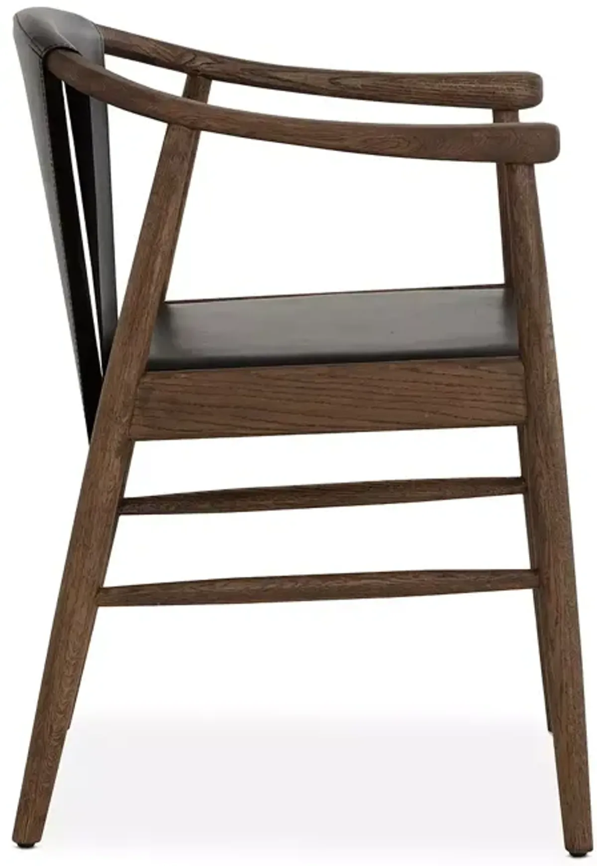 SUNPAN Aran Dining Armchair, Onyx Leather