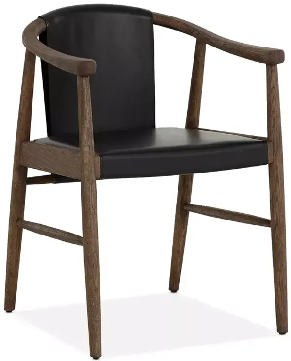 SUNPAN Aran Dining Armchair, Onyx Leather