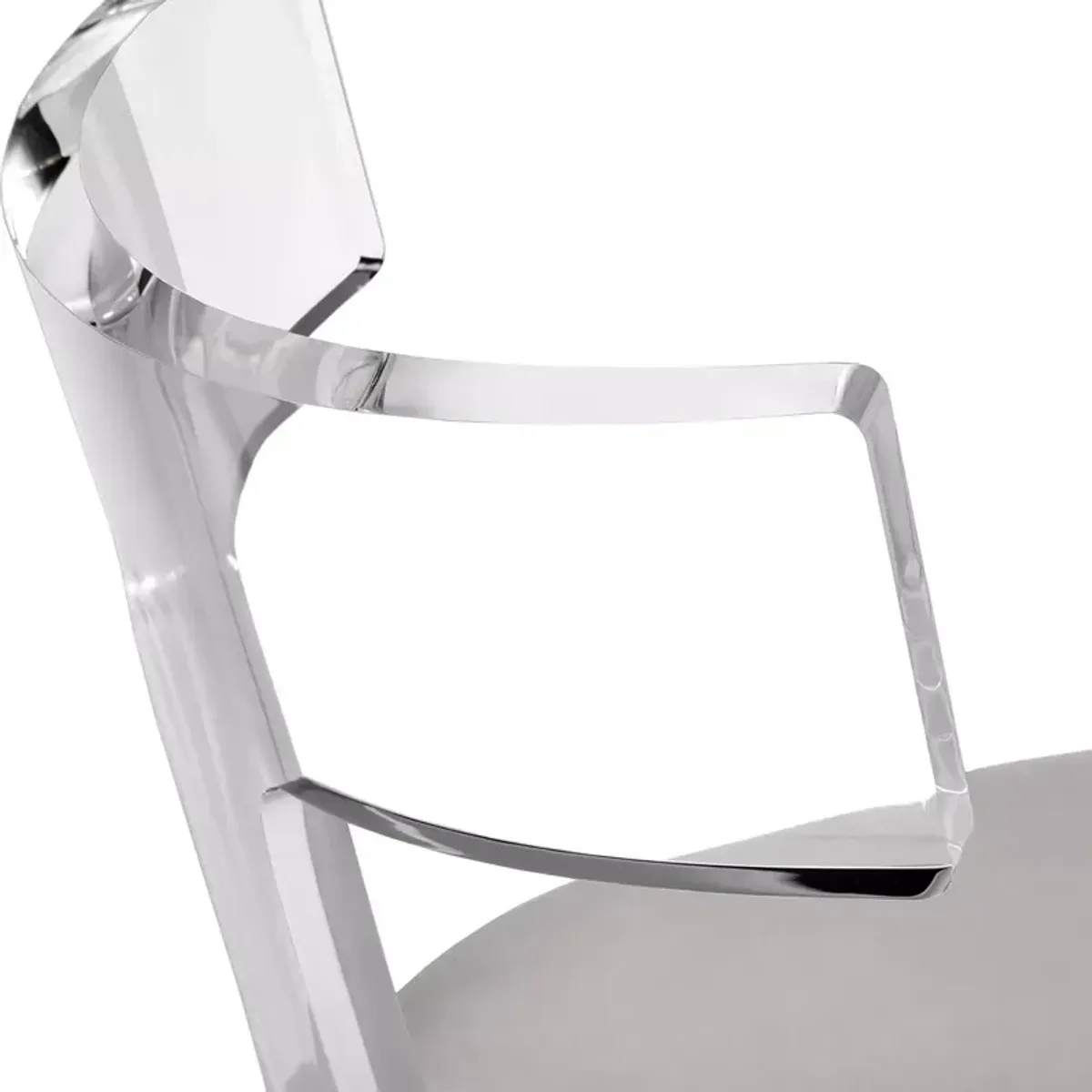 Interlude Home Tristan Acrylic Klismos Chair