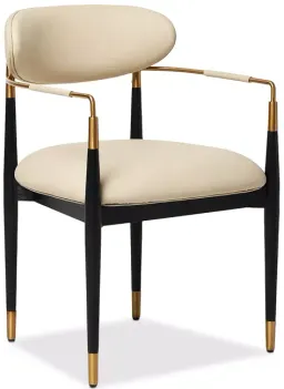 matte black/satin brass/cream latte color