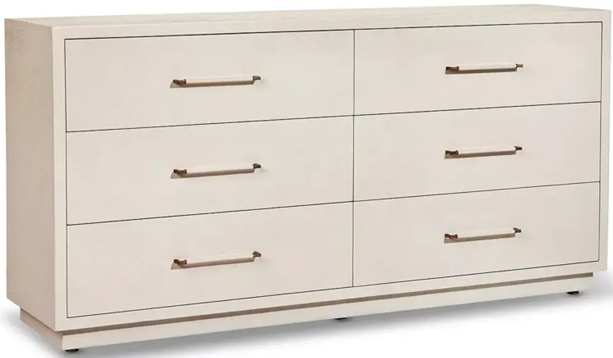 Interlude Home Taylor 6 Drawer Chest - Sand