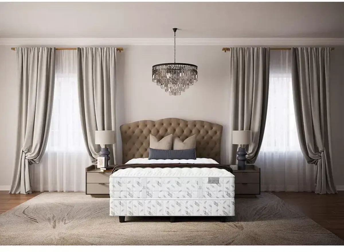 Kluft Crown Latex Topaz Firm King Mattress Set with 9" Box Spring - Exclusive