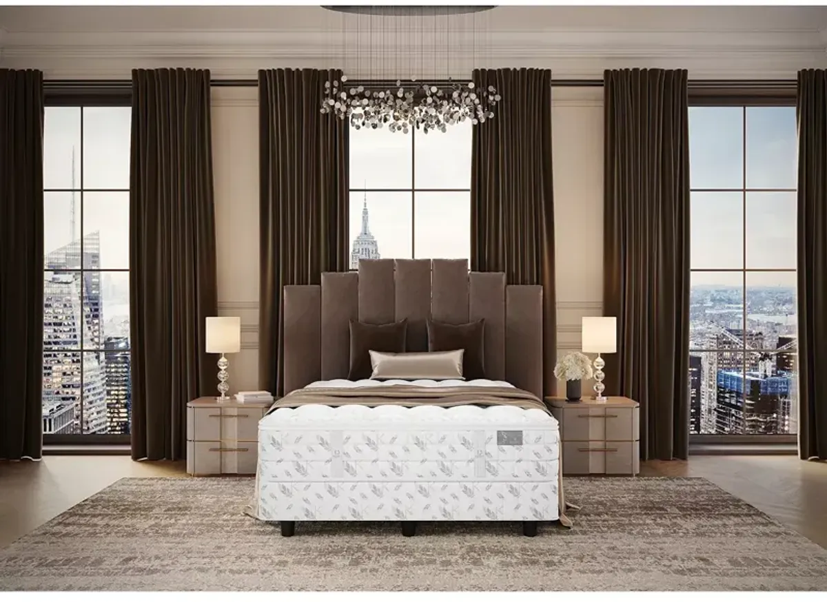 Kluft Crown Latex Amethyst Plush Split California King Mattress Set with 6" Box Spring - Exclusive