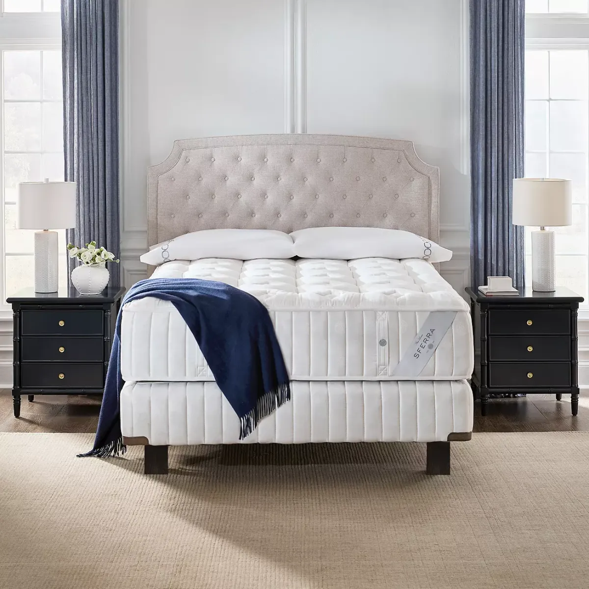 SFERRA Camerano Firm Twin XL Mattress Set with 10" Box Spring - Exclusive