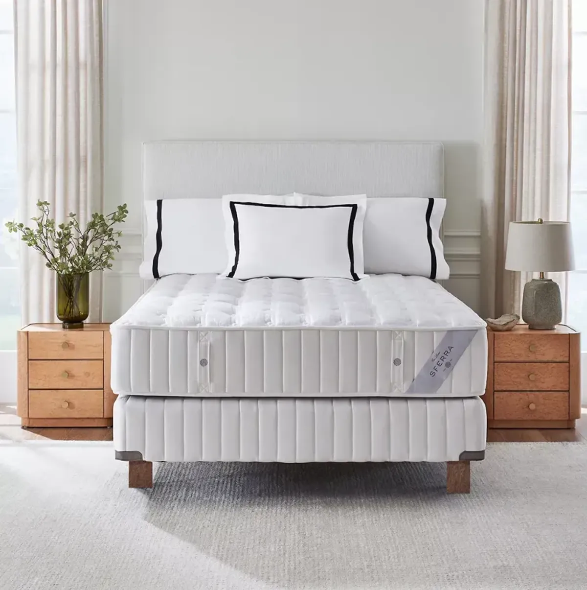 SFERRA Loreto Luxury Firm Twin XL Mattress Set with 10" Box Spring - Exclusive