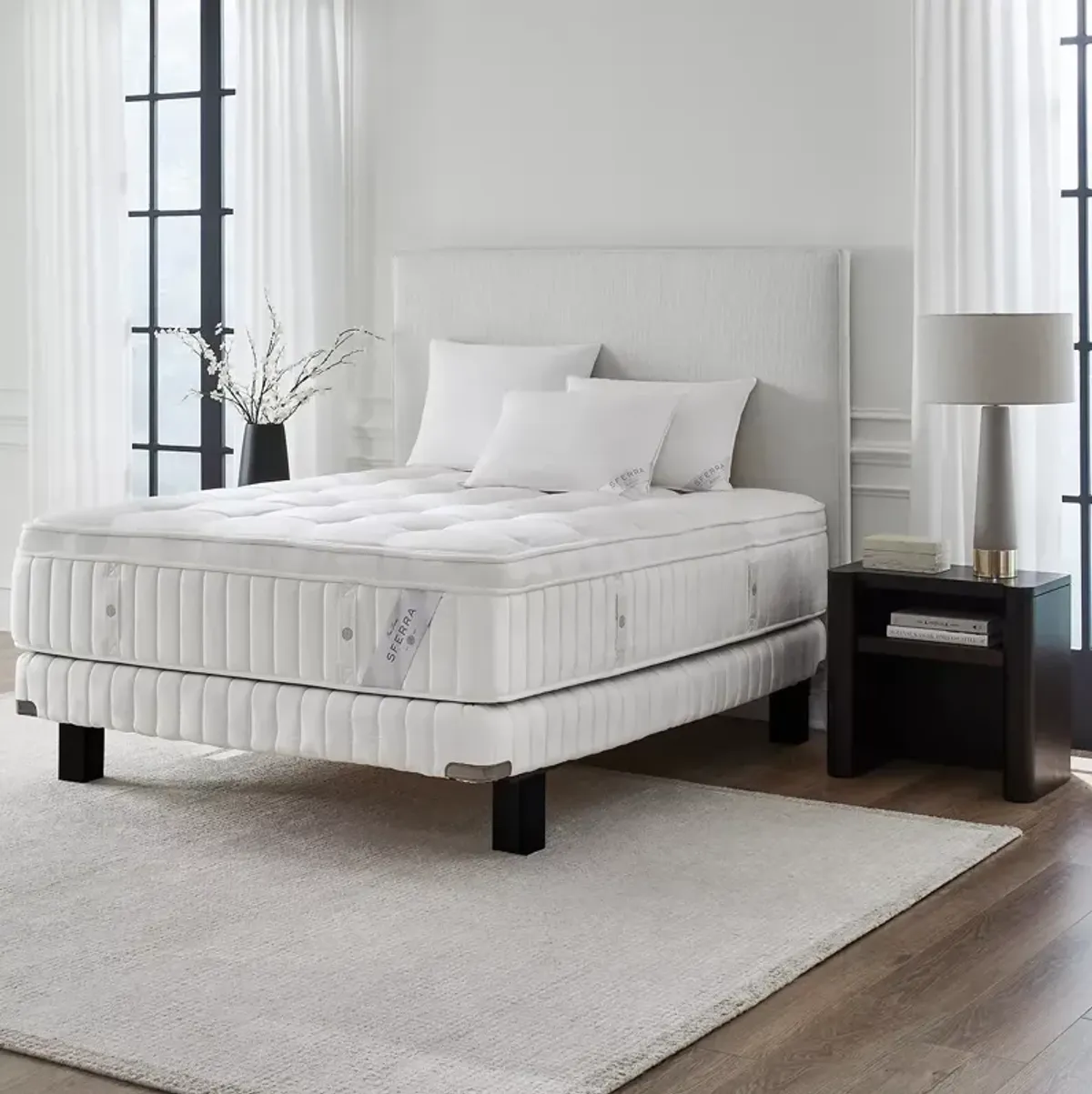 SFERRA Monterado Plush Euro Top California King Mattress Set with 10" Box Spring - Exclusive