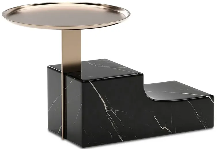 Overlap Nightstand Base, Dark