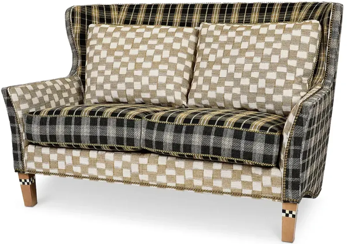 MacKenzie-Childs Mad for Plaid Loveseat