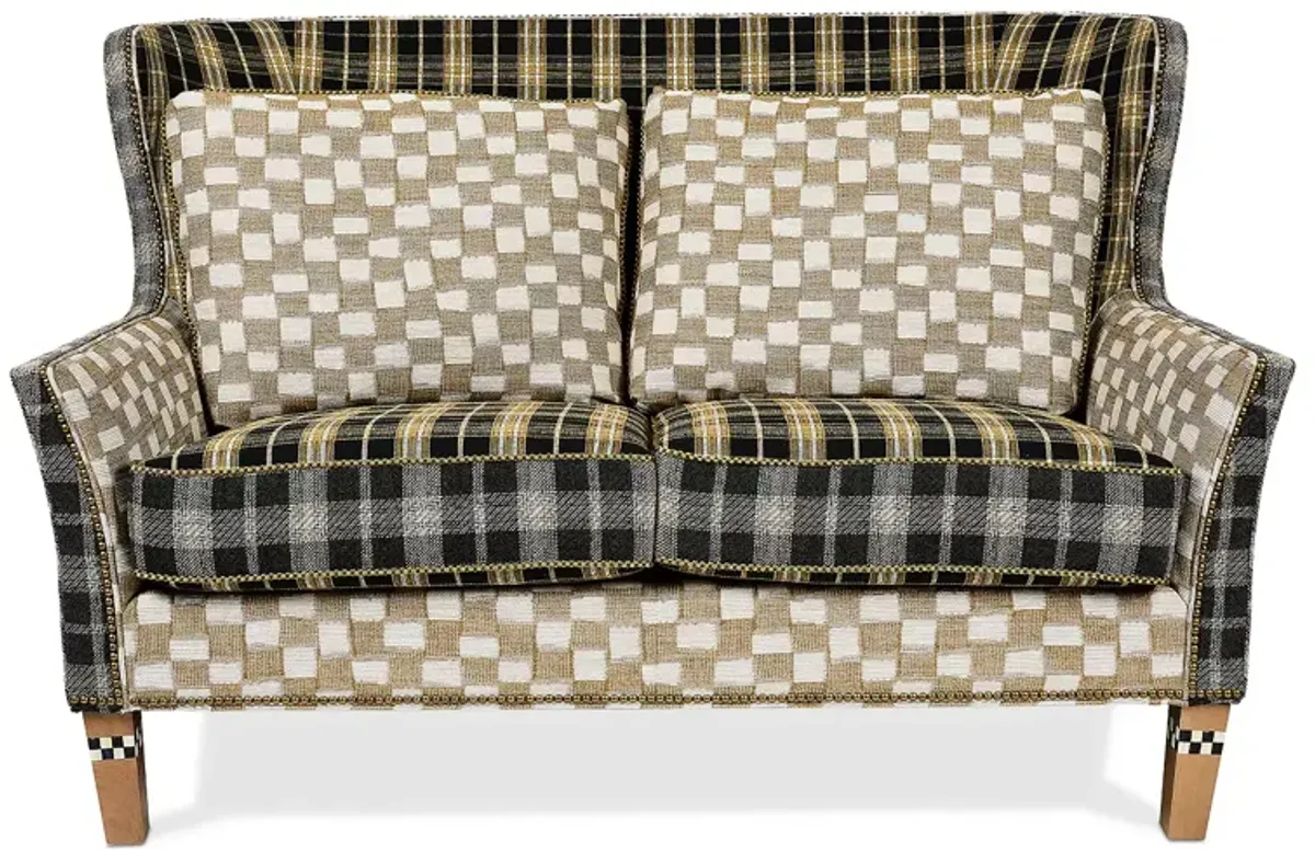 MacKenzie-Childs Mad for Plaid Loveseat