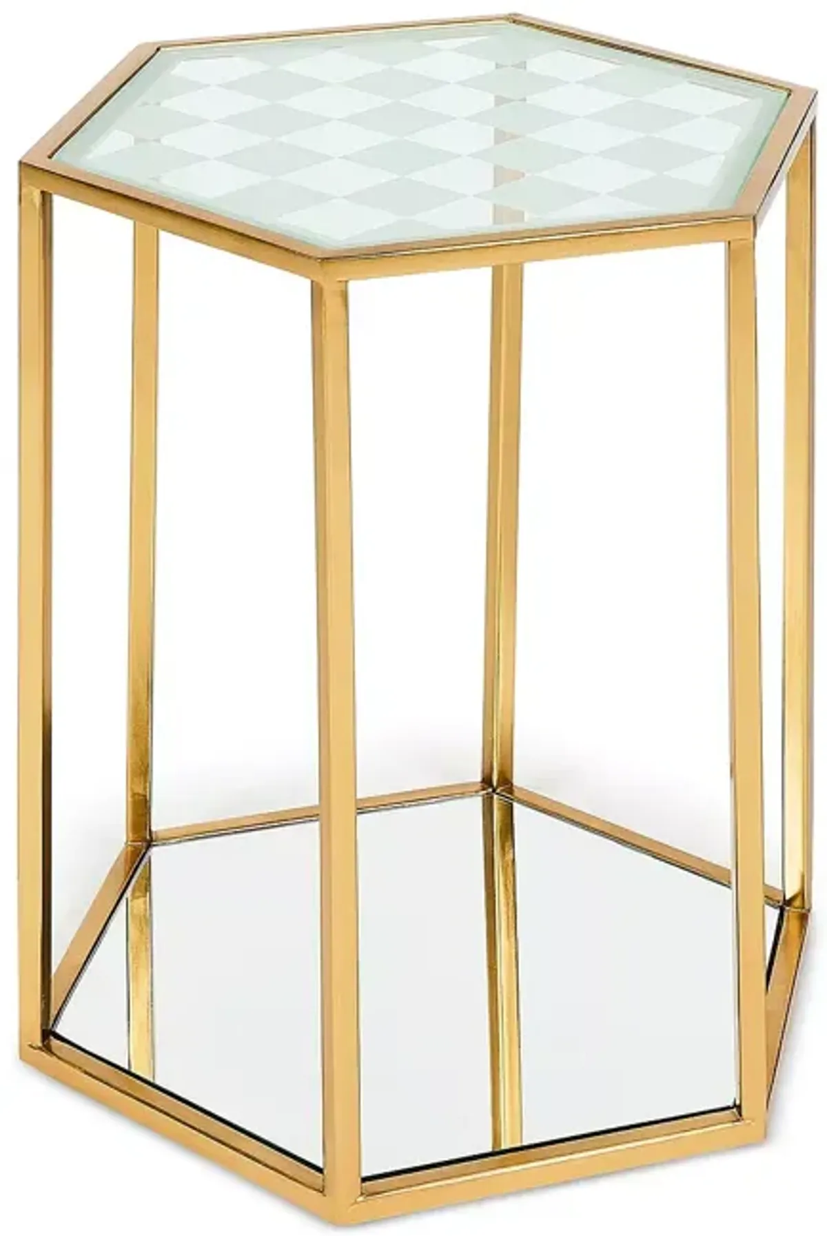 MacKenzie-Childs Honeycomb Accent Table