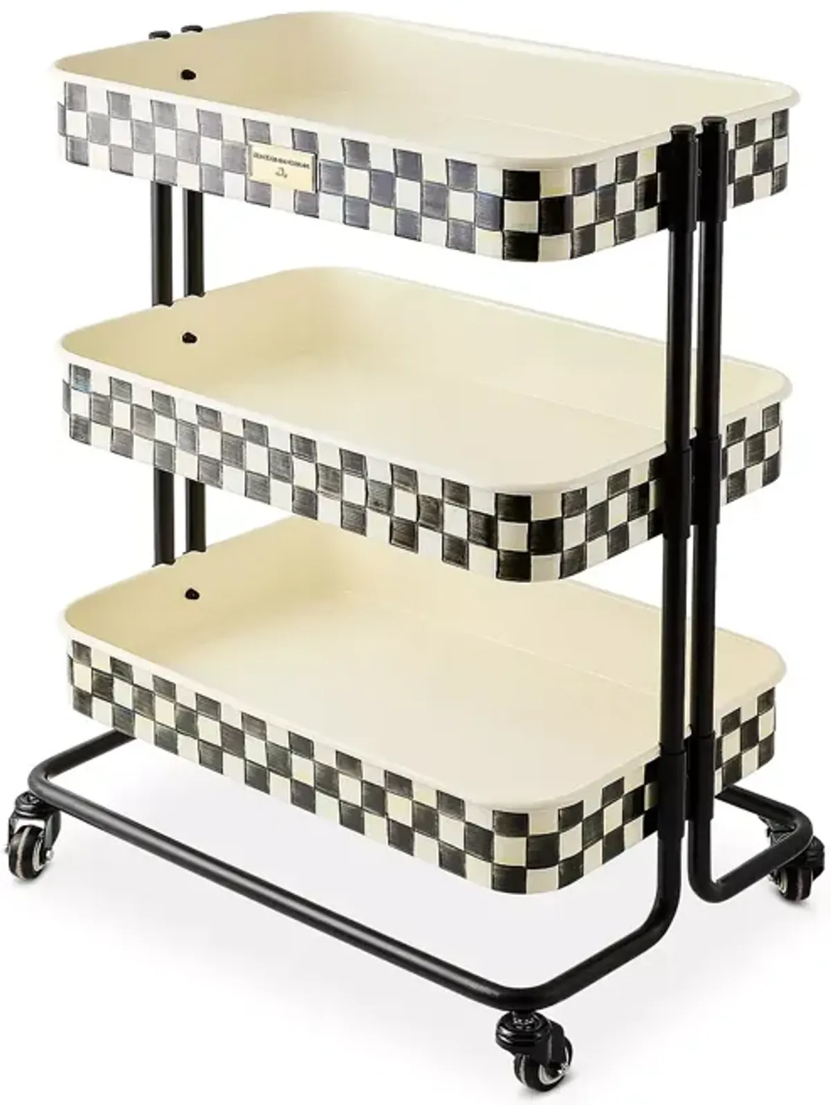 MacKenzie-Childs Courtly Check 3 Tier Kitchen Cart