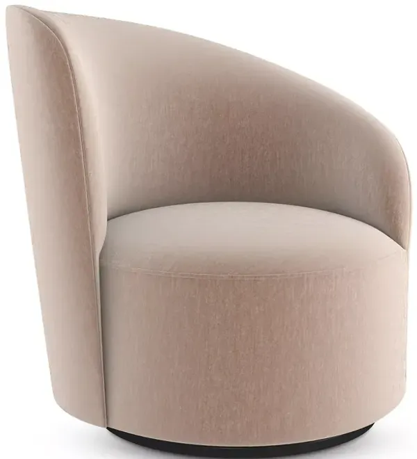 Caracole Whorl Right Arm Facing Swivel Chair