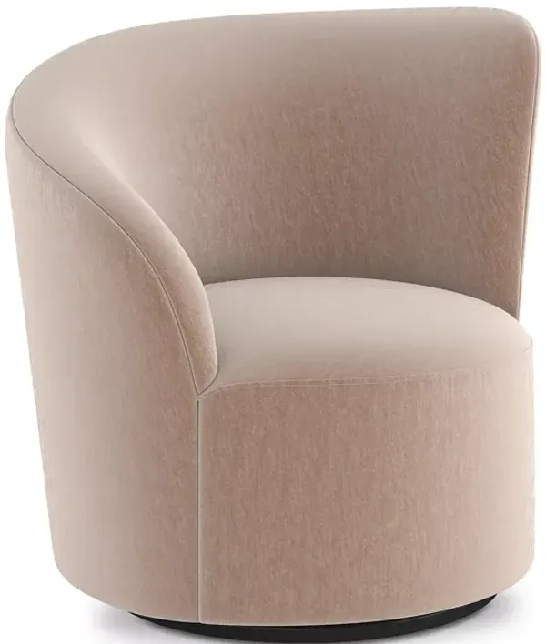 Caracole Whorl Left Arm Facing Swivel Chair