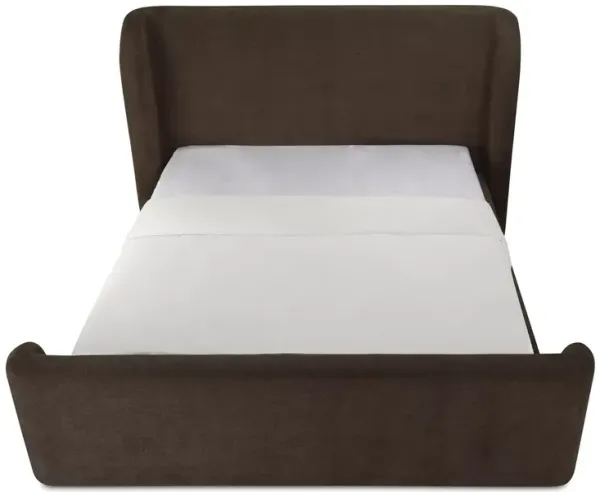 MOE'S HOME COLLECTION Sophia King Storage Bed, Brown