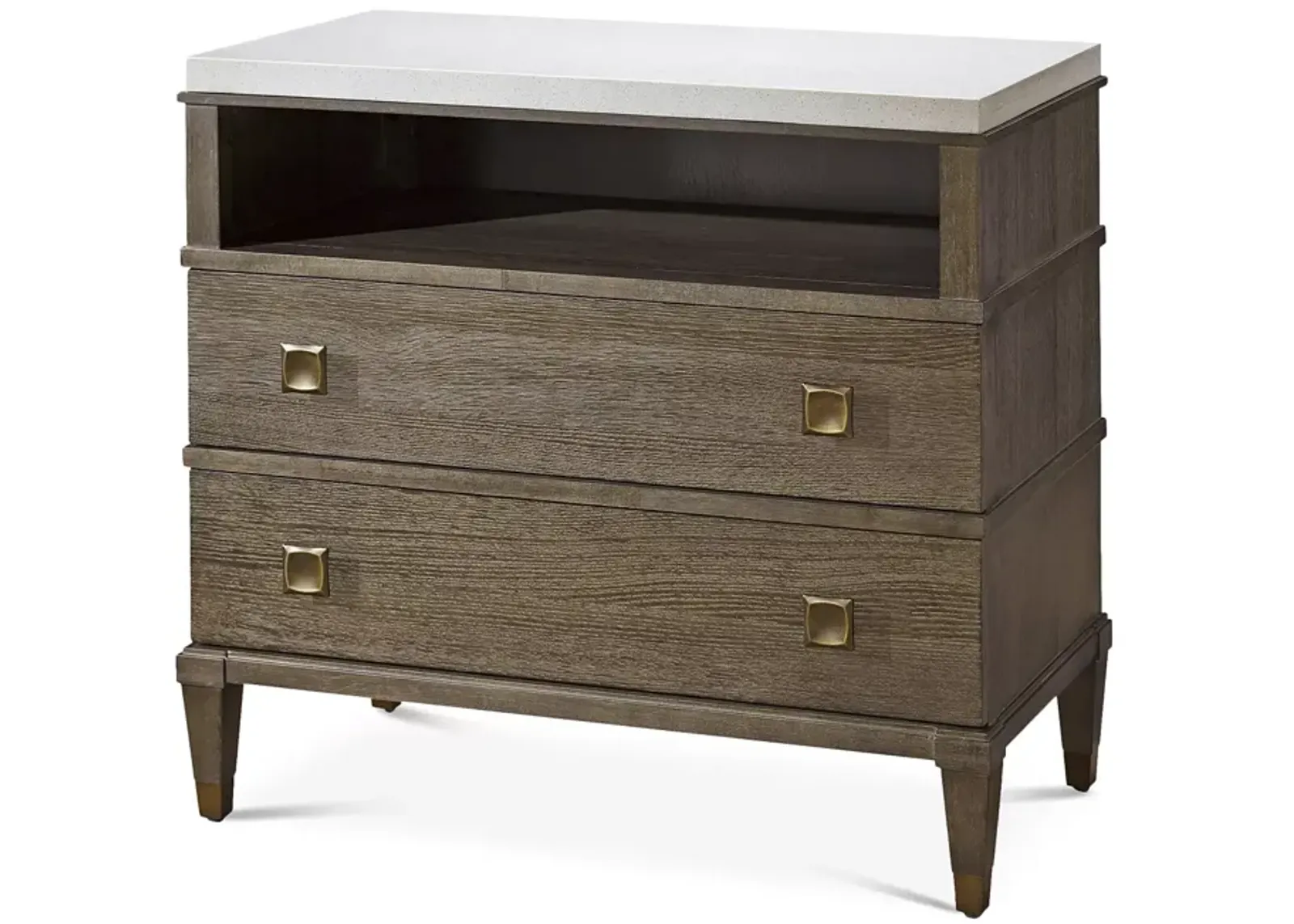 Bloomingdale's Leo Two-Drawer Nightstand