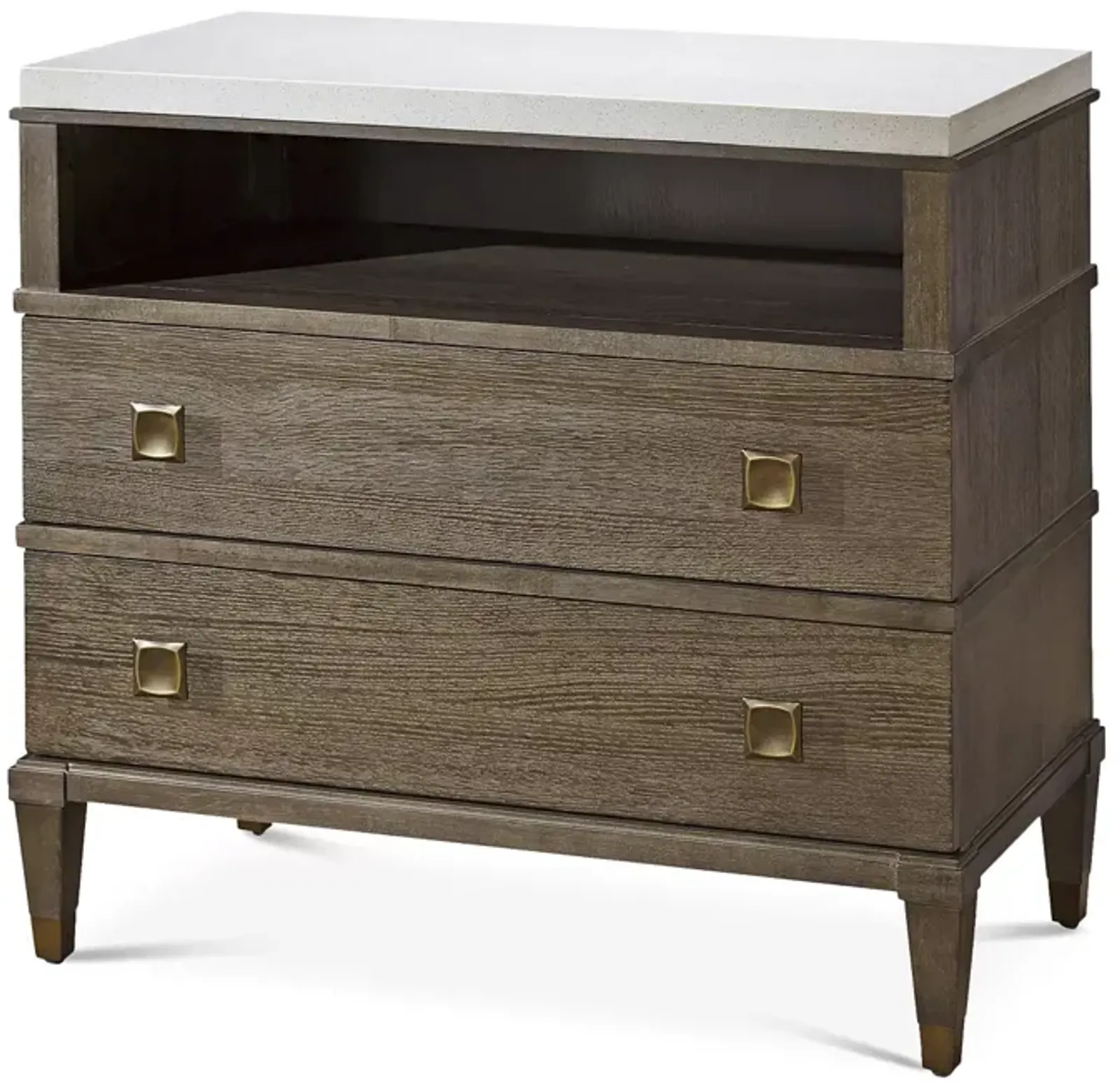 Bloomingdale's Leo Two-Drawer Nightstand