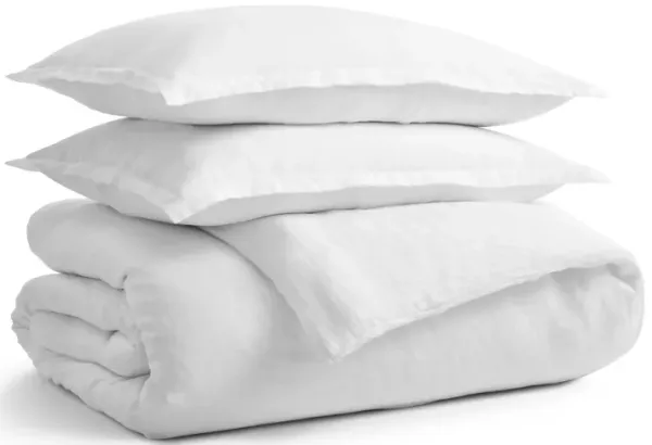 Blu Dot Stone Washed Linen Duvet Set