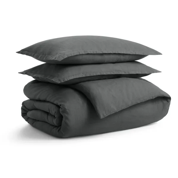 Blu Dot Stone Washed Linen Duvet Set